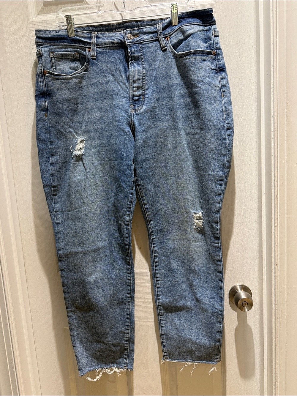 Old Navy Light Blue High-Rise O.G. Straight Jeans